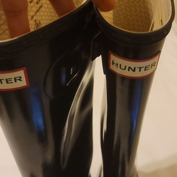 Hunter boots tall high gloss. Size 7 - Picture 5 of 11